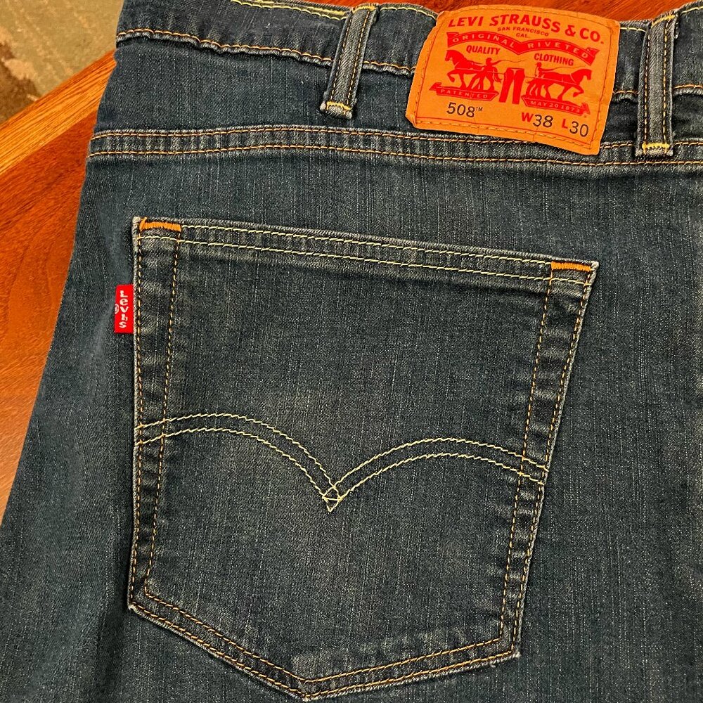 Men's Levis 508 Blue Jeans 38x30 GREAT CONDITION! DISCONTINUED MODEL!